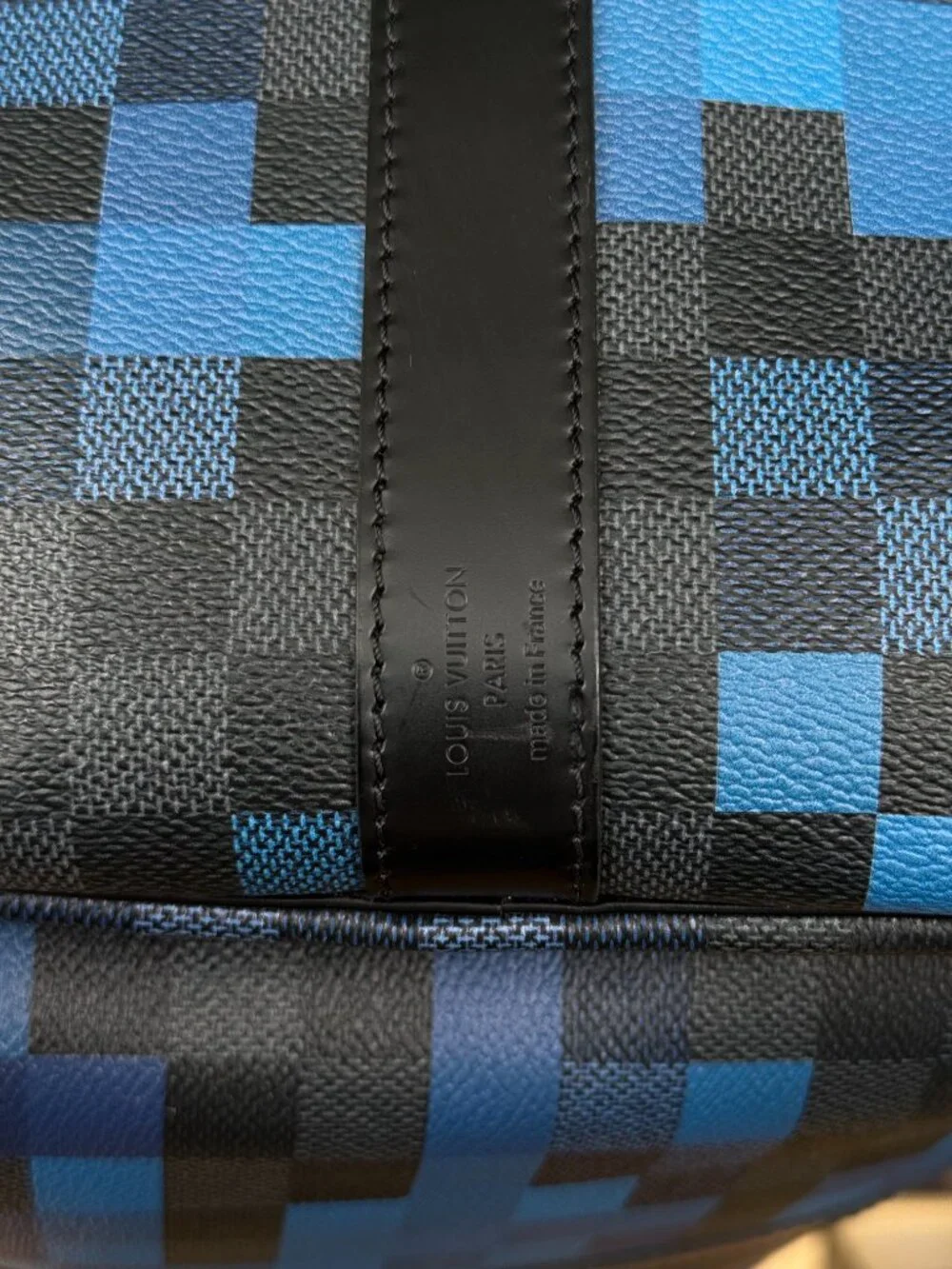 Louis Vuitton Blue Pixel Damier Keepall 50